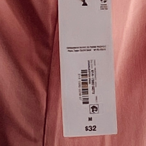 Peach Pink Liz Claiborne Top Short Flutter Sleeve NWT Keyhole Blouse Medium NEW - Picture 6 of 10